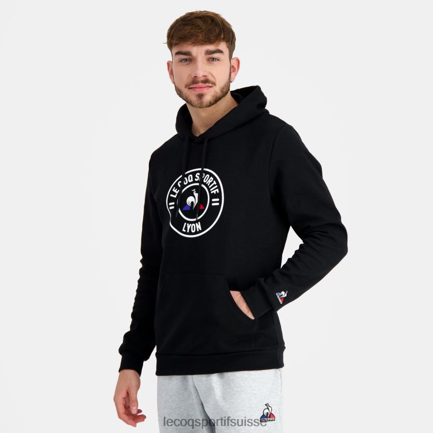 Le Coq Sportif sweat à capuche noir Hommes N6N04V43 vêtements