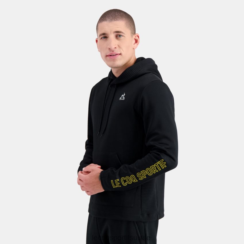 Le Coq Sportif sweat à capuche noir Hommes N6N04V440 vêtements