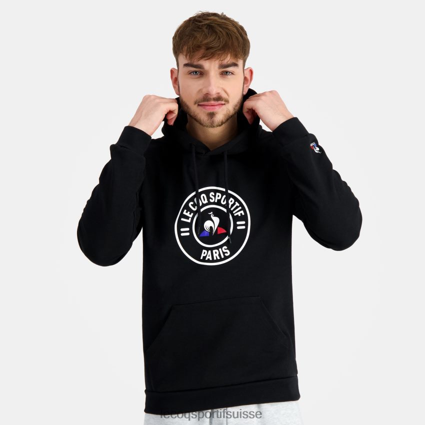 Le Coq Sportif sweat à capuche noir Hommes N6N04V44 vêtements