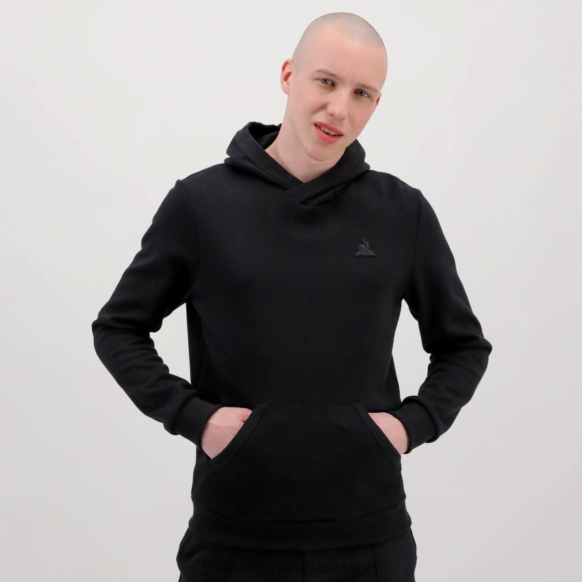 Le Coq Sportif sweat à capuche noir Hommes N6N04V493 vêtements