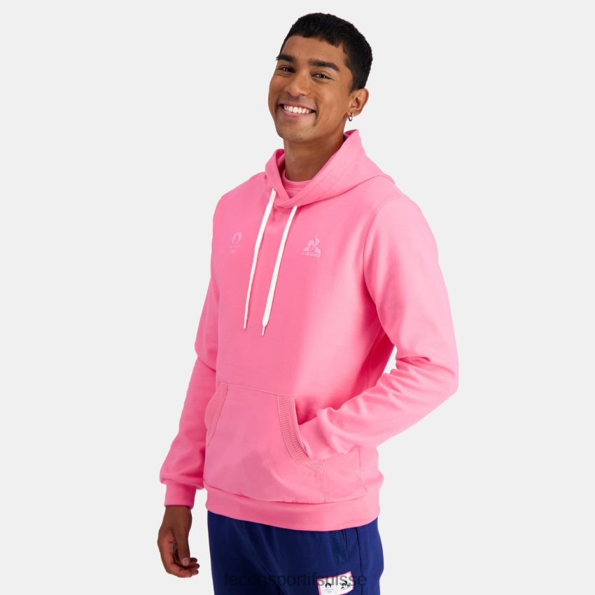 Le Coq Sportif sweat à capuche rose Hommes N6N04V30 vêtements