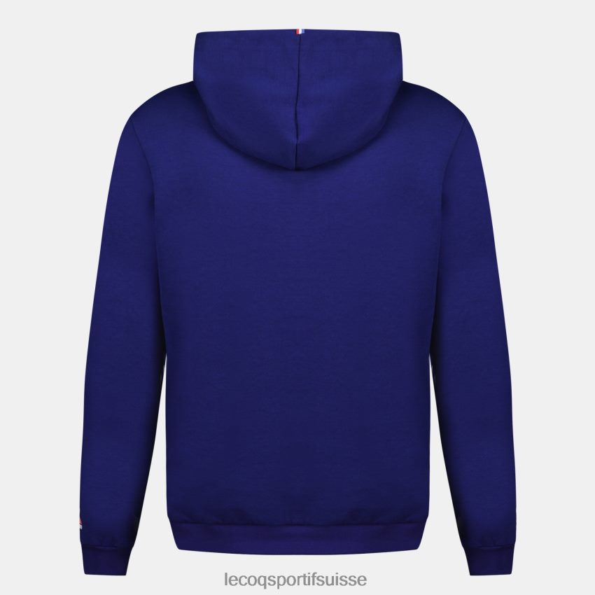 Le Coq Sportif sweat à capuche - xv de france bleu Hommes N6N04V25 vêtements
