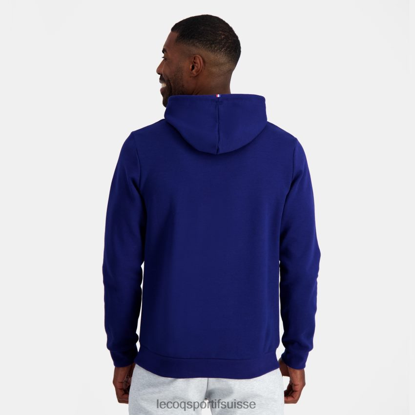 Le Coq Sportif sweat à capuche - xv de france bleu Hommes N6N04V25 vêtements