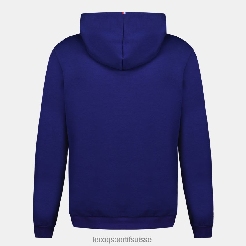 Le Coq Sportif sweat à capuche zippé - france rugby bleu Hommes N6N04V28 vêtements
