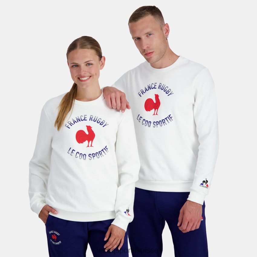 Le Coq Sportif sweat - france rugby blanc Hommes N6N04V3 vêtements