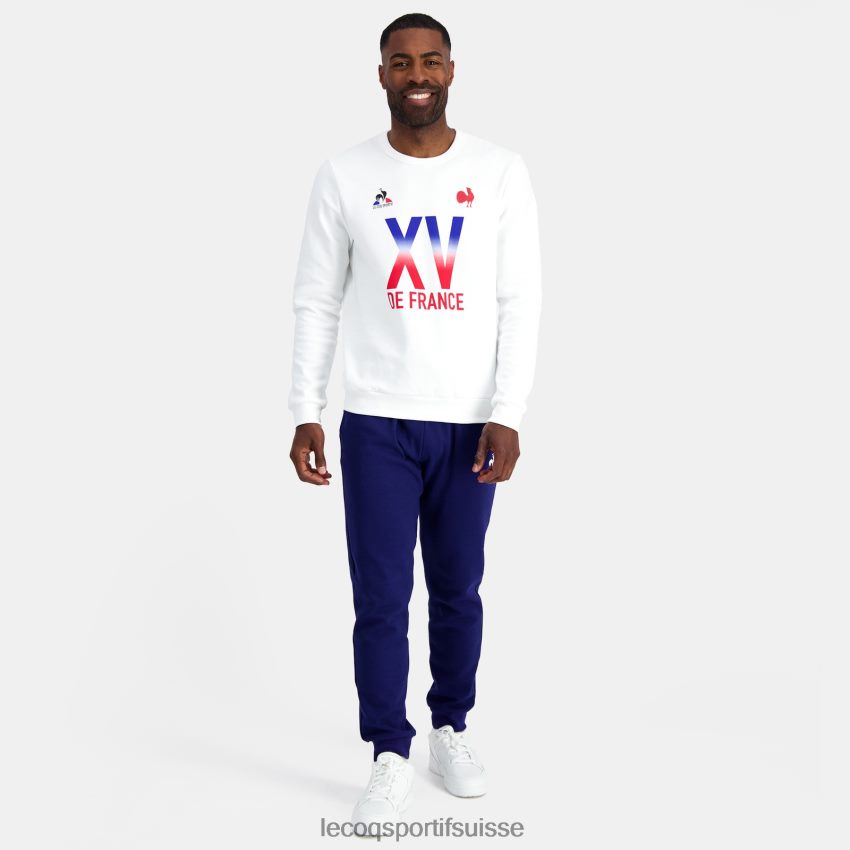 Le Coq Sportif sweat - xv de france blanc Hommes N6N04V26 vêtements