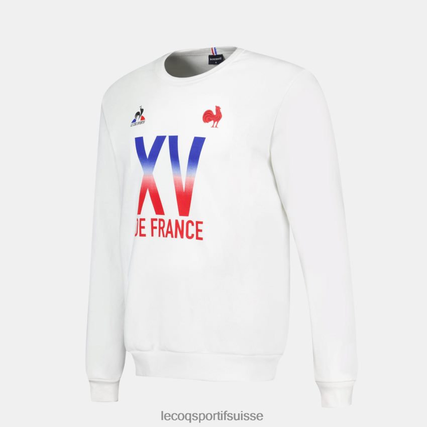Le Coq Sportif sweat - xv de france blanc Hommes N6N04V26 vêtements