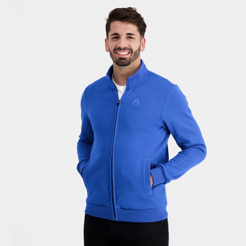 Le Coq Sportif sweat zippé bleu Hommes N6N04V12 vêtements