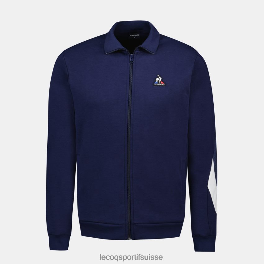 Le Coq Sportif sweat zippé bleu Hommes N6N04V445 vêtements