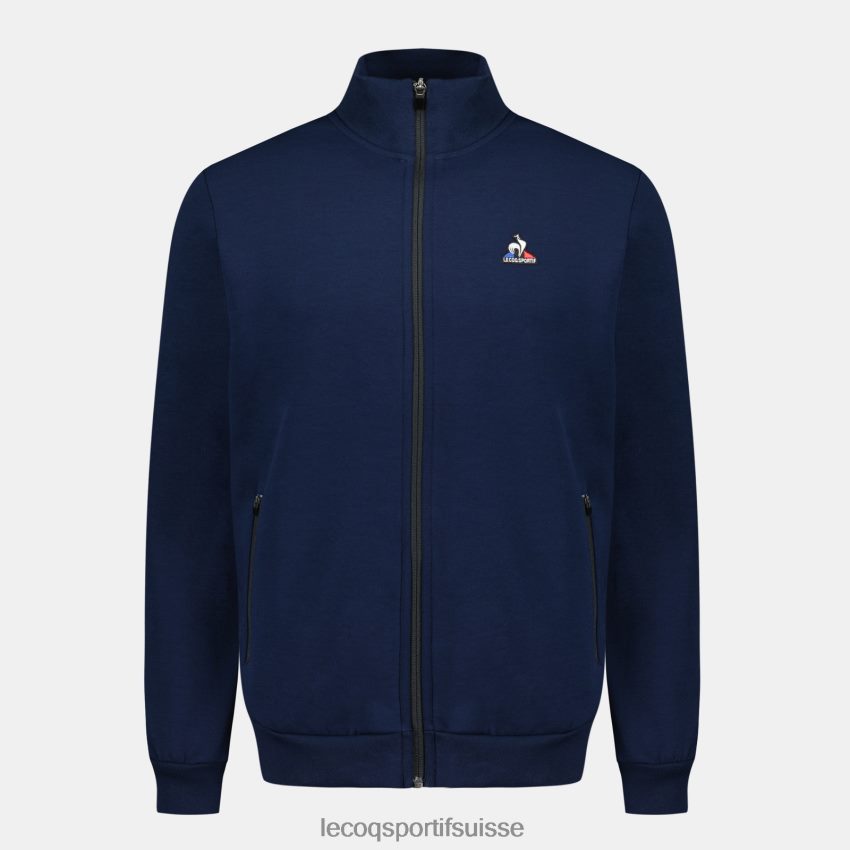 Le Coq Sportif sweat zippé bleu Hommes N6N04V52 vêtements