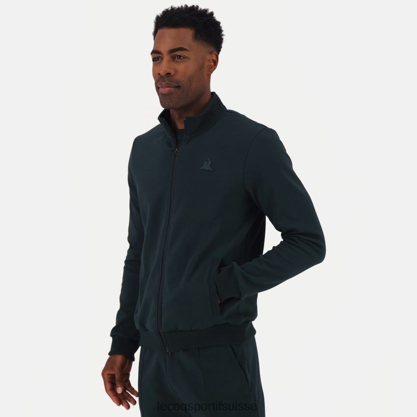 Le Coq Sportif sweat zippé vert Hommes N6N04V463 vêtements