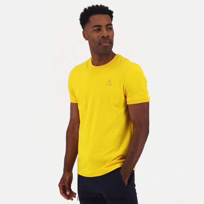 Le Coq Sportif tee-shirt jaune Hommes N6N04V465 vêtements