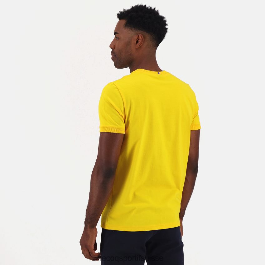 Le Coq Sportif tee-shirt jaune Hommes N6N04V465 vêtements