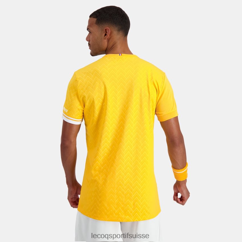 Le Coq Sportif tee-shirt orange Hommes N6N04V483 vêtements